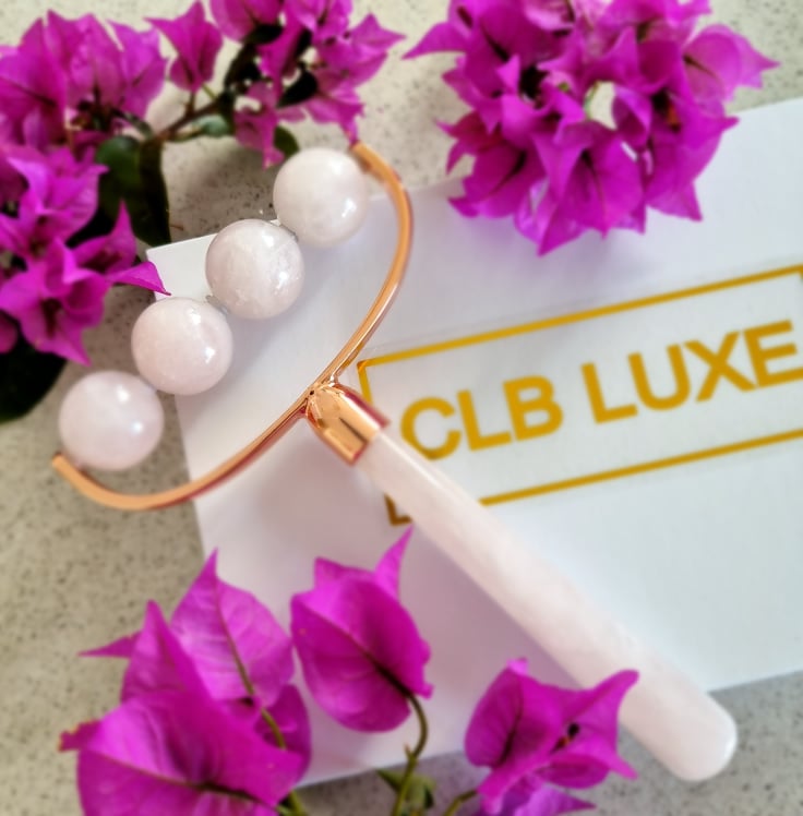 Rose Quartz Large Body Massage Roller